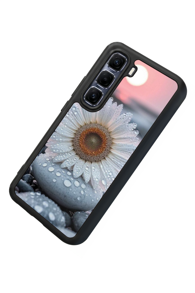 Infinix Hot 60 Pro Plus Uyumlu Cicek Tasarımlı Glossy Premium Kılıf
