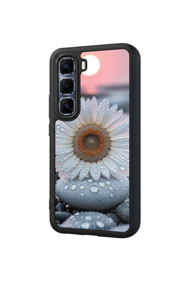 Infinix Hot 60 Pro Plus Uyumlu Cicek Tasarımlı Glossy Premium Kılıf