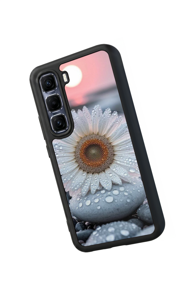 Infinix Hot 60 Pro Plus Uyumlu Cicek Tasarımlı Glossy Premium Kılıf