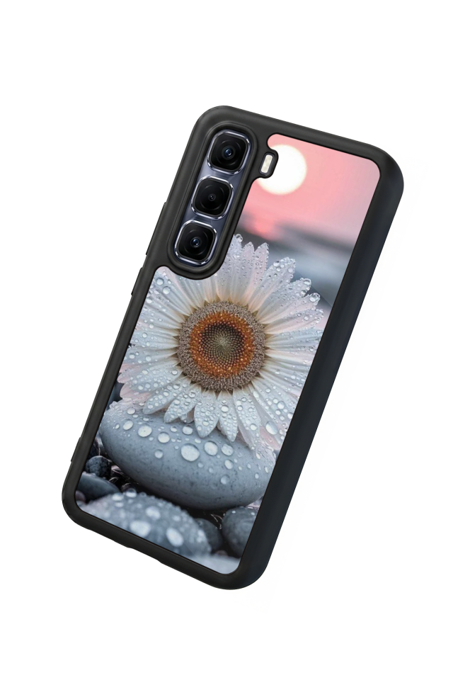 Infinix Hot 60 Pro Plus Uyumlu Cicek Tasarımlı Glossy Premium Kılıf