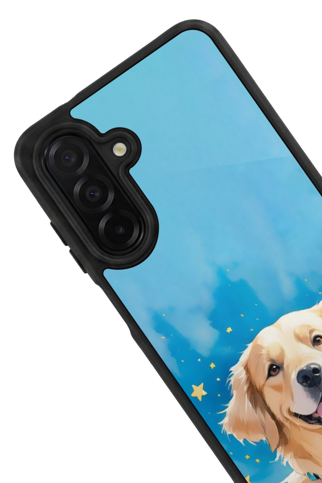 Samsung Galaxy A36 Uyumlu Golden Kopek Tasarımlı Glossy Premium Kılıf