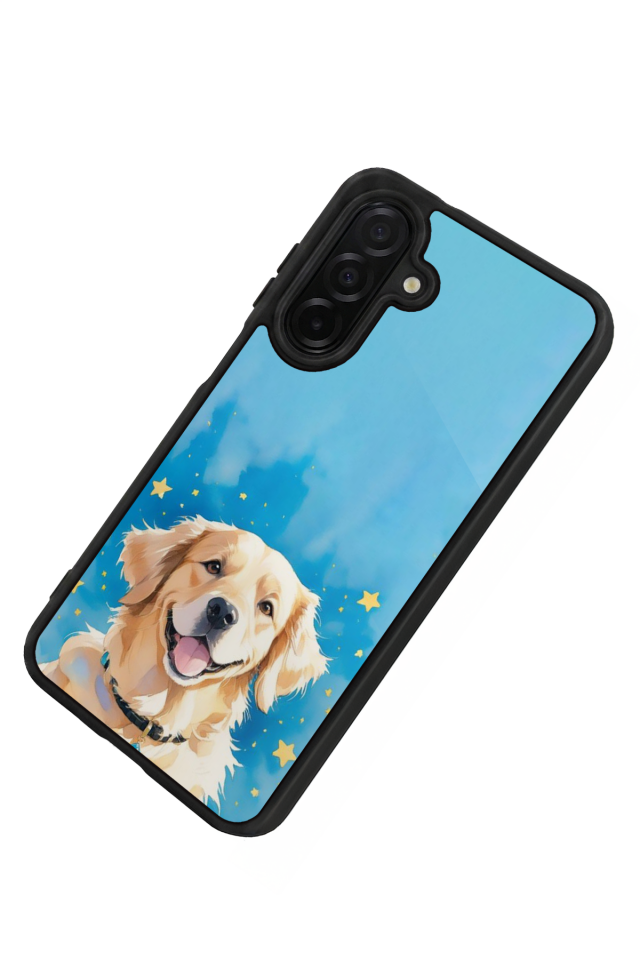 Samsung Galaxy A36 Uyumlu Golden Kopek Tasarımlı Glossy Premium Kılıf