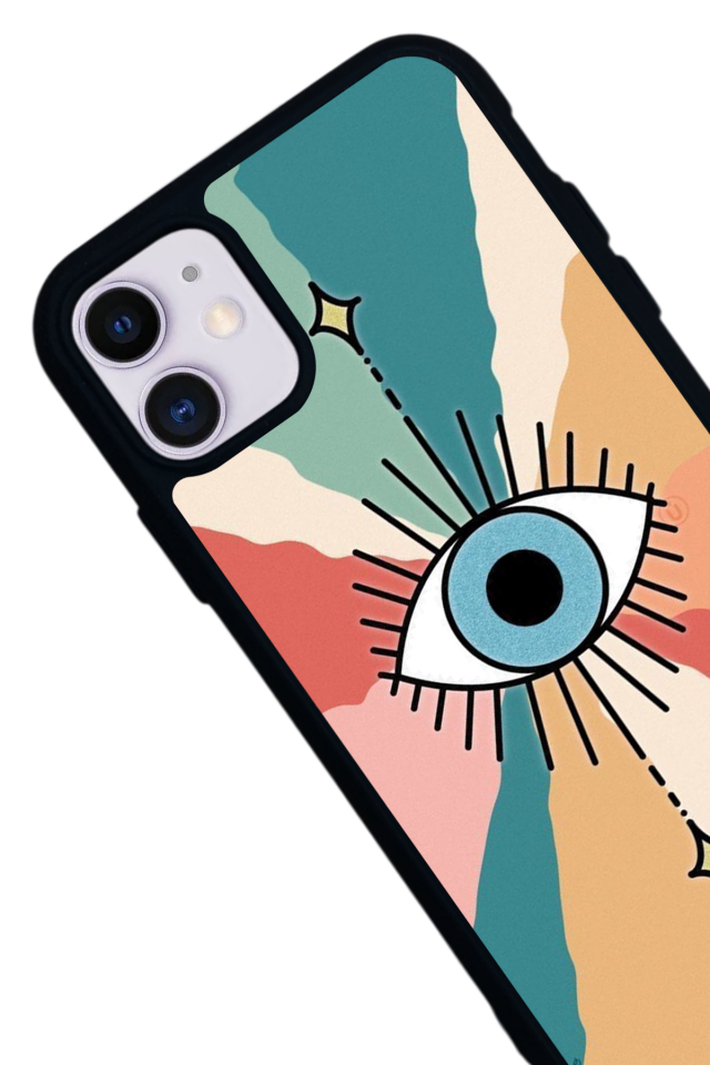 iPhone 11 Uyumlu Göz Tasarımlı Glossy Premium Kılıf
