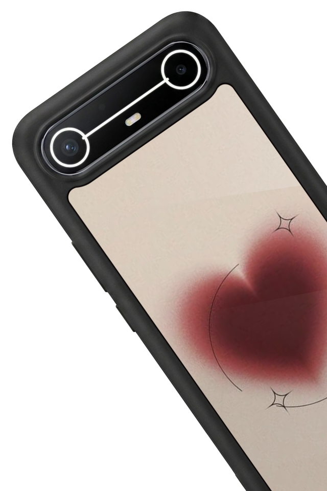 Tecno Spark Slim 5G Uyumlu Kalp Love Tasarımlı Glossy Premium Kılıf