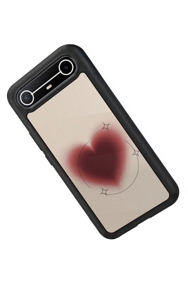Tecno Spark Slim 5G Uyumlu Kalp Love Tasarımlı Glossy Premium Kılıf
