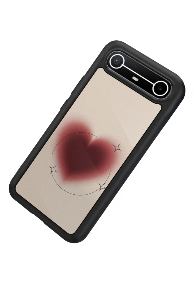 Tecno Spark Slim 5G Uyumlu Kalp Love Tasarımlı Glossy Premium Kılıf