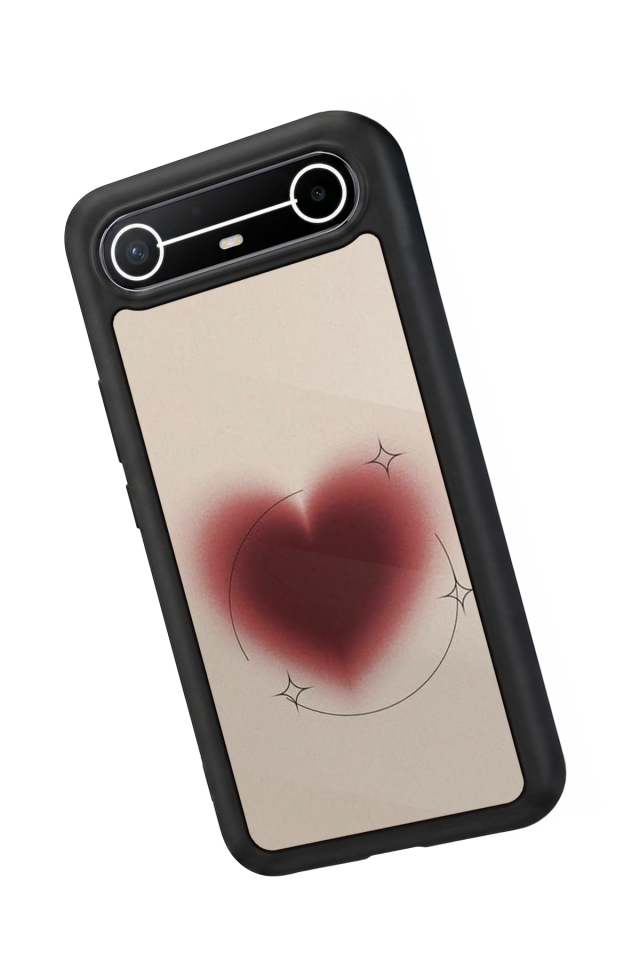 Tecno Spark Slim 5G Uyumlu Kalp Love Tasarımlı Glossy Premium Kılıf