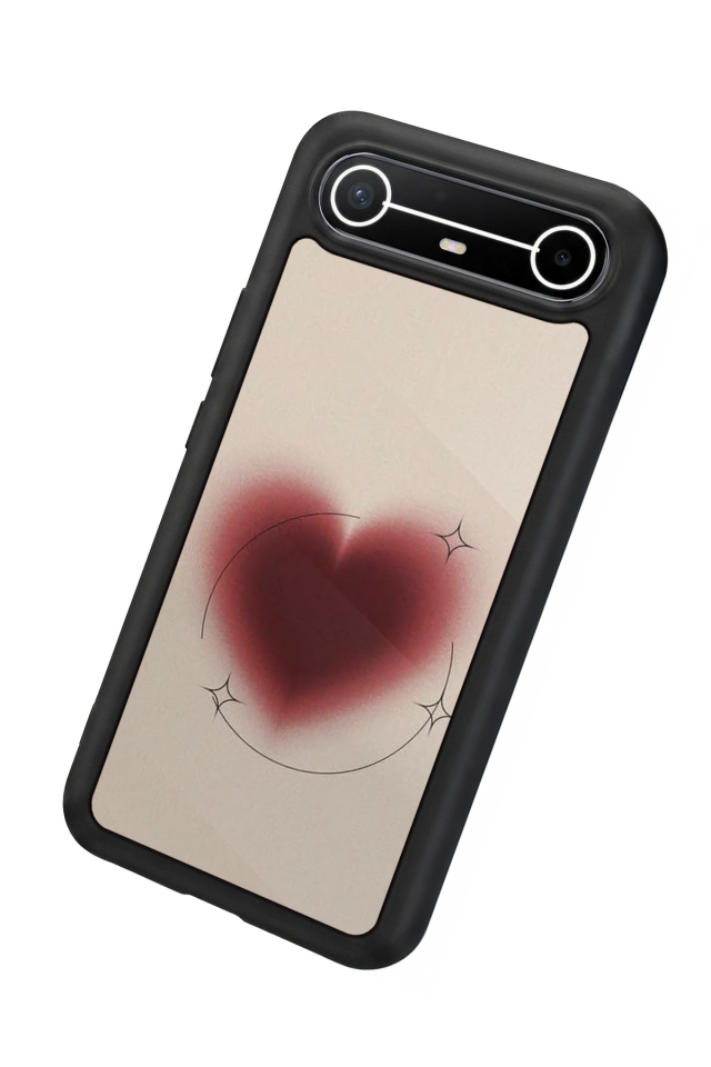 Tecno Spark Slim 5G Uyumlu Kalp Love Tasarımlı Glossy Premium Kılıf