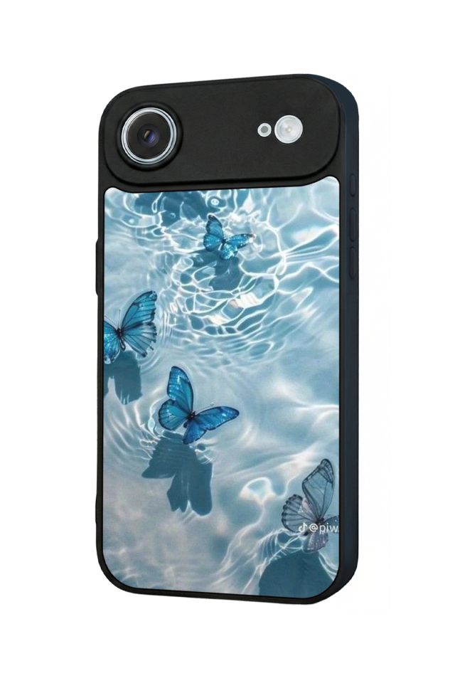 iPhone 17 Air Uyumlu Kelebek Tasarımlı Glossy Premium Kılıf