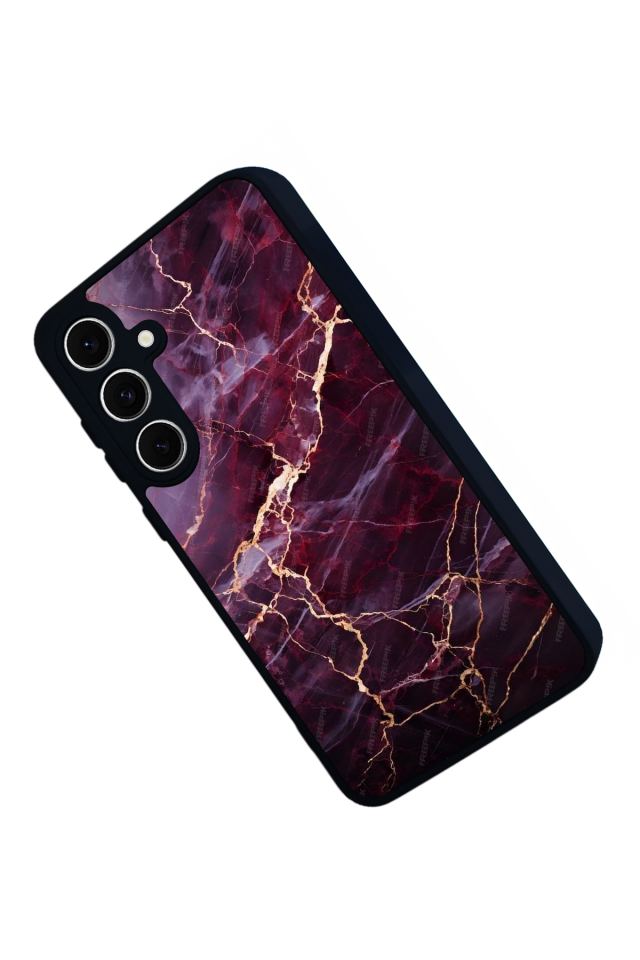 Samsung Galaxy A16 Uyumlu Mermer Marble Tasarımlı Glossy Premium Kılıf