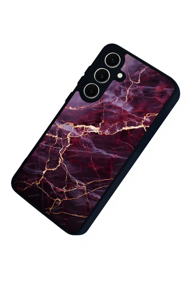 Samsung Galaxy A16 Uyumlu Mermer Marble Tasarımlı Glossy Premium Kılıf