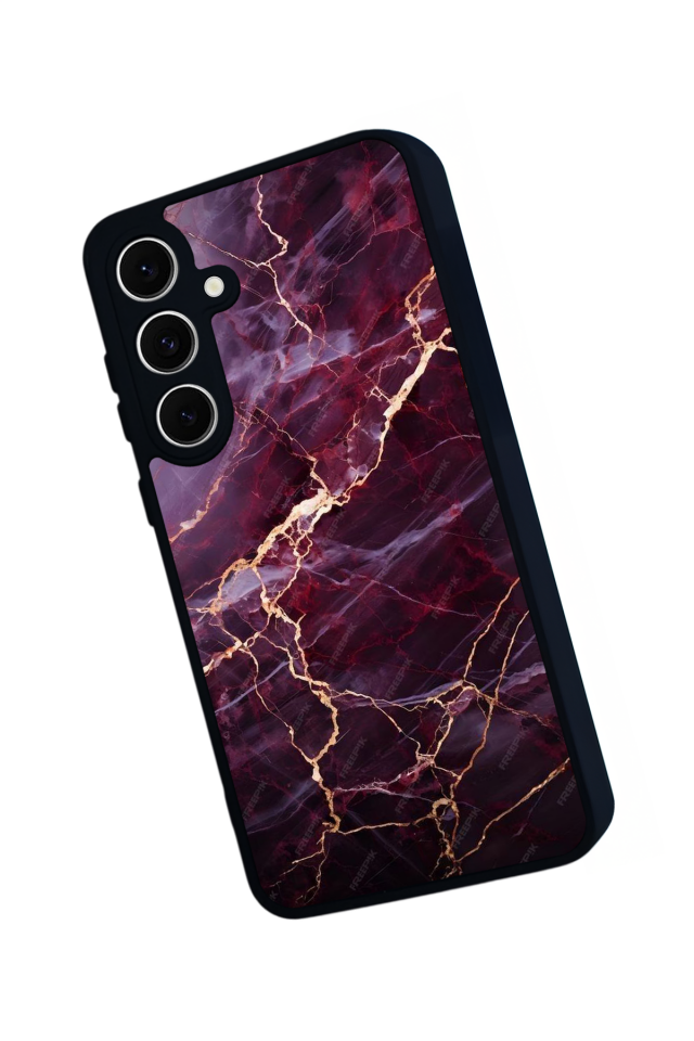 Samsung Galaxy A16 Uyumlu Mermer Marble Tasarımlı Glossy Premium Kılıf