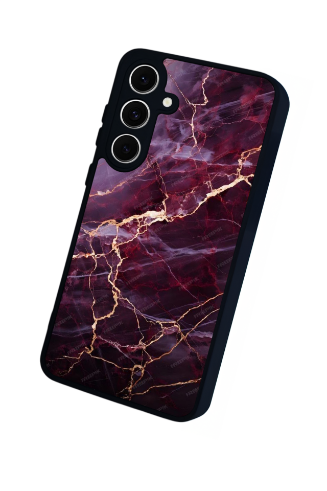 Samsung Galaxy A16 Uyumlu Mermer Marble Tasarımlı Glossy Premium Kılıf