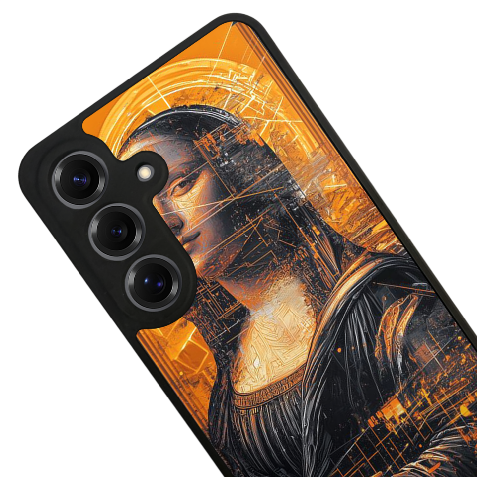 Samsung Galaxy S25 Uyumlu Monalisa Tasarımlı Glossy Premium Kılıf