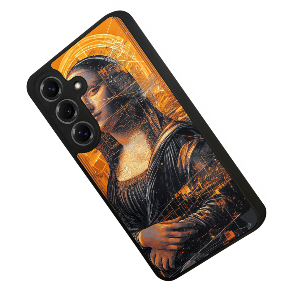 Samsung Galaxy S25 Uyumlu Monalisa Tasarımlı Glossy Premium Kılıf