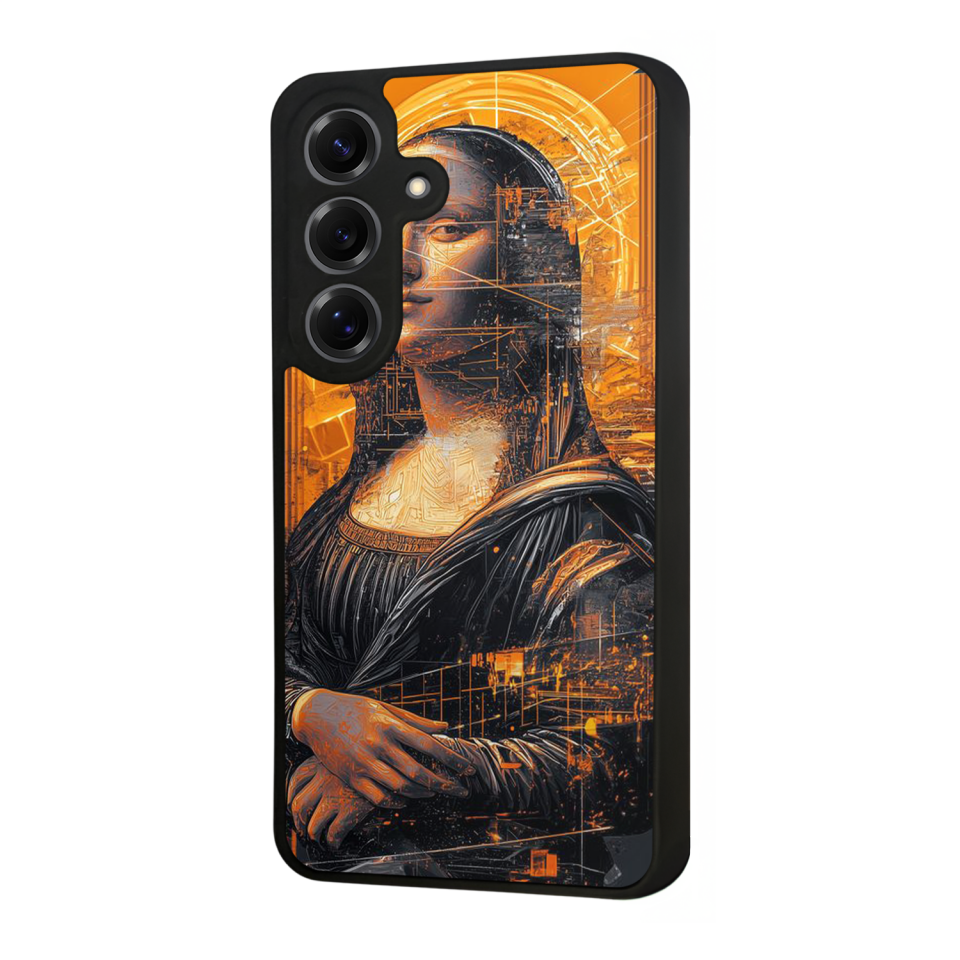 Samsung Galaxy S25 Uyumlu Monalisa Tasarımlı Glossy Premium Kılıf
