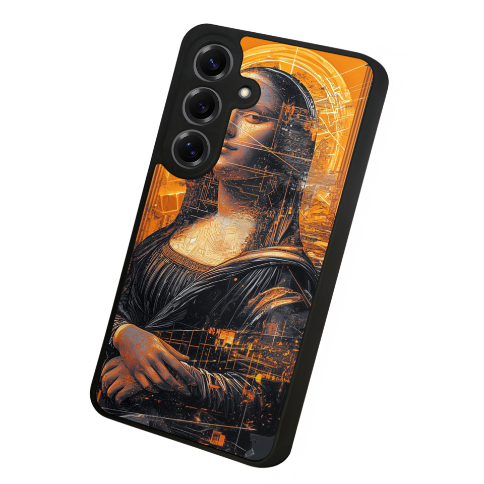 Samsung Galaxy S25 Uyumlu Monalisa Tasarımlı Glossy Premium Kılıf