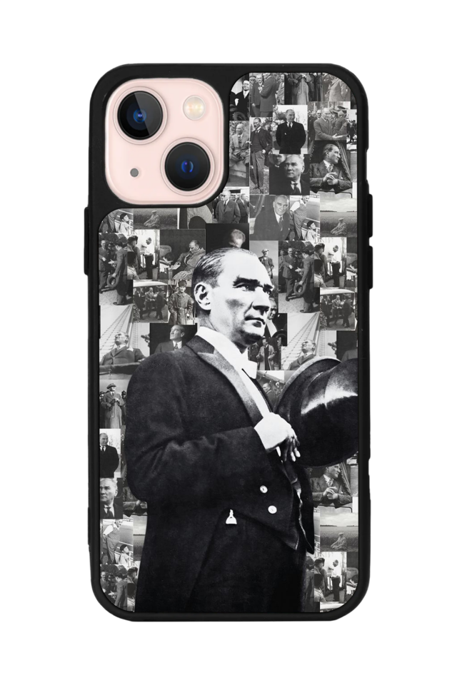 iPhone 15 Plus Uyumlu Mustafa Kemal Ataturk Tasarımlı Glossy Premium Kılıf