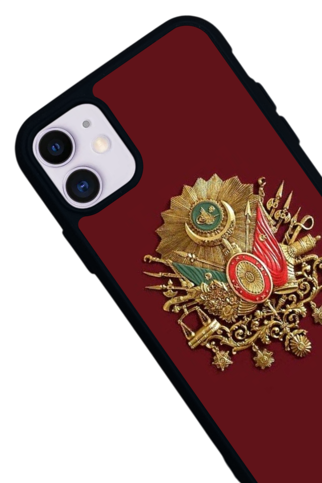 iPhone 11 Uyumlu Osmanli Tugrasi Tasarımlı Glossy Premium Kılıf
