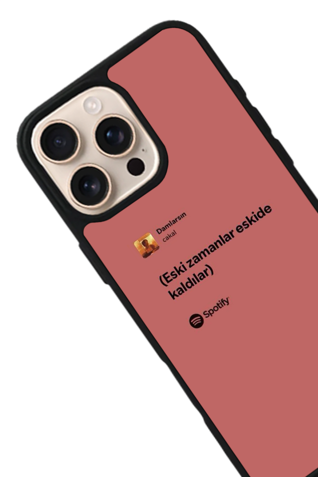 iPhone 15 Pro Max Uyumlu Sarki Sozleri Tasarımlı Glossy Premium Kılıf