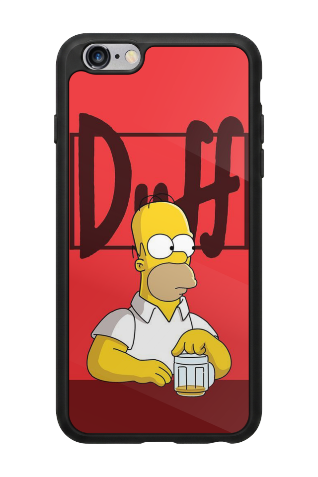 iPhone 6 Plus Uyumlu The Simpsons Tasarımlı Glossy Premium Kılıf