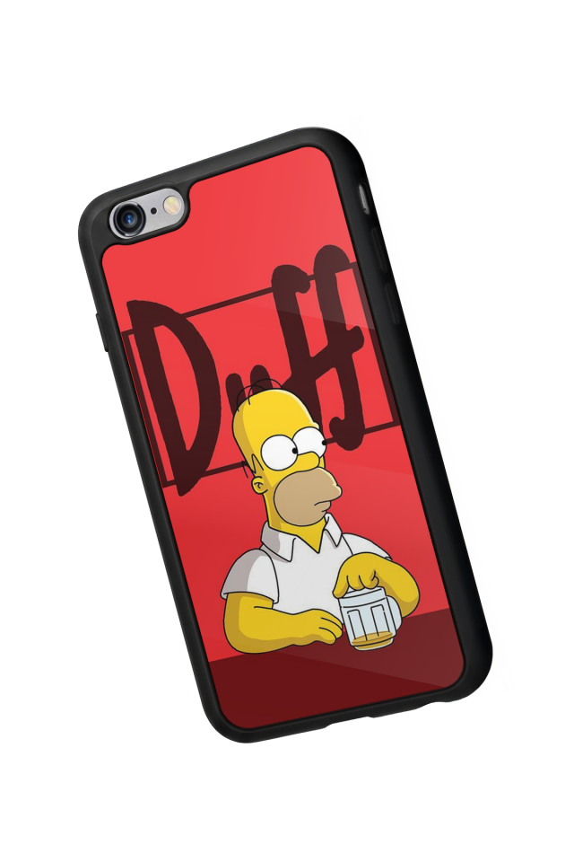 iPhone 6 Plus Uyumlu The Simpsons Tasarımlı Glossy Premium Kılıf