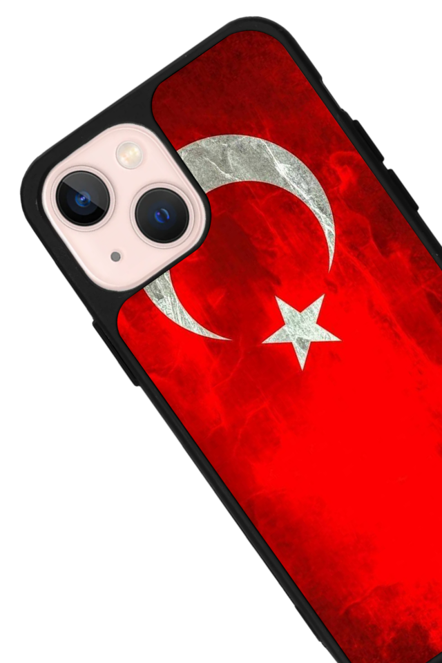 iPhone 15 Uyumlu Türk Bayragi Tasarımlı Glossy Premium Kılıf