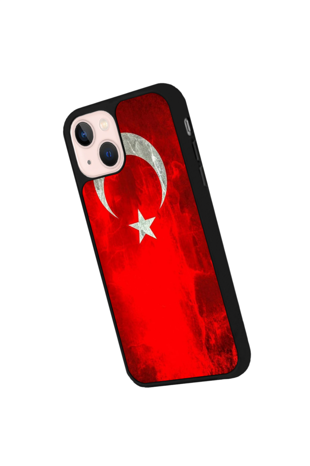 iPhone 15 Uyumlu Türk Bayragi Tasarımlı Glossy Premium Kılıf