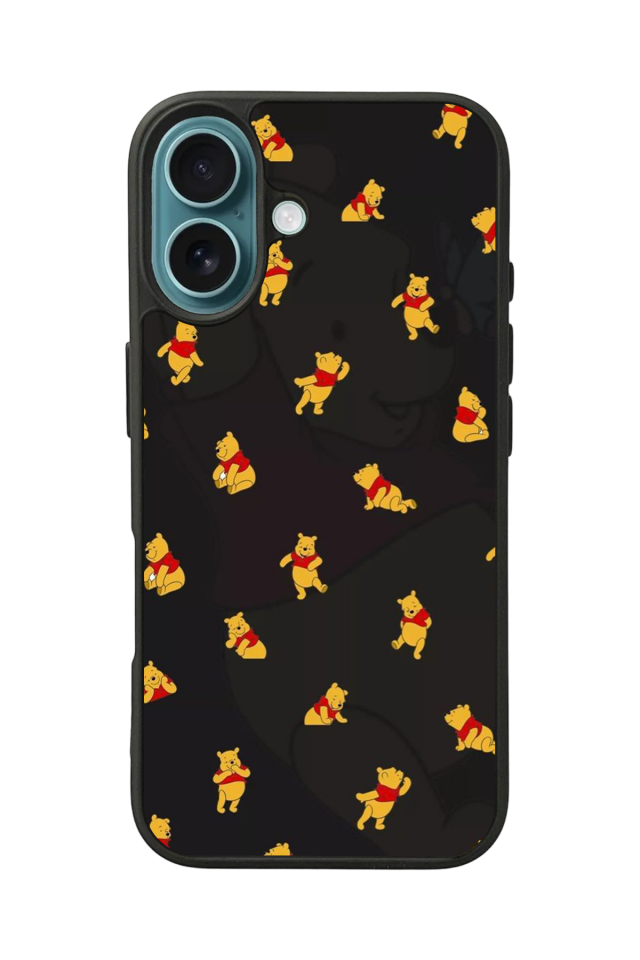 iPhone 16 Uyumlu Winnie Tasarımlı Glossy Premium Kılıf