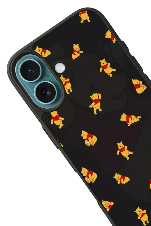 iPhone 16 Uyumlu Winnie Tasarımlı Glossy Premium Kılıf