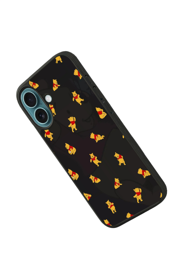 iPhone 16 Uyumlu Winnie Tasarımlı Glossy Premium Kılıf