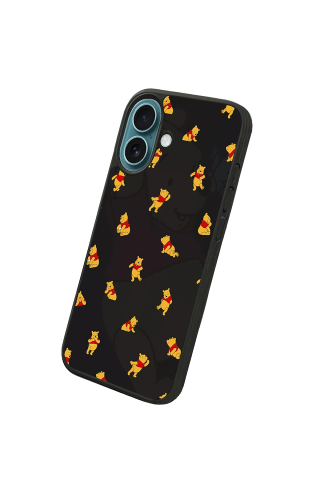 iPhone 16 Uyumlu Winnie Tasarımlı Glossy Premium Kılıf
