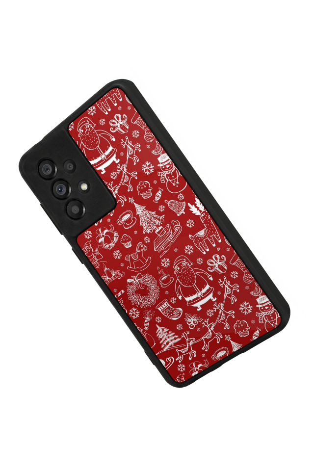 Samsung Galaxy A73 Uyumlu Yilbasi Christmas Tasarımlı Glossy Premium Kılıf