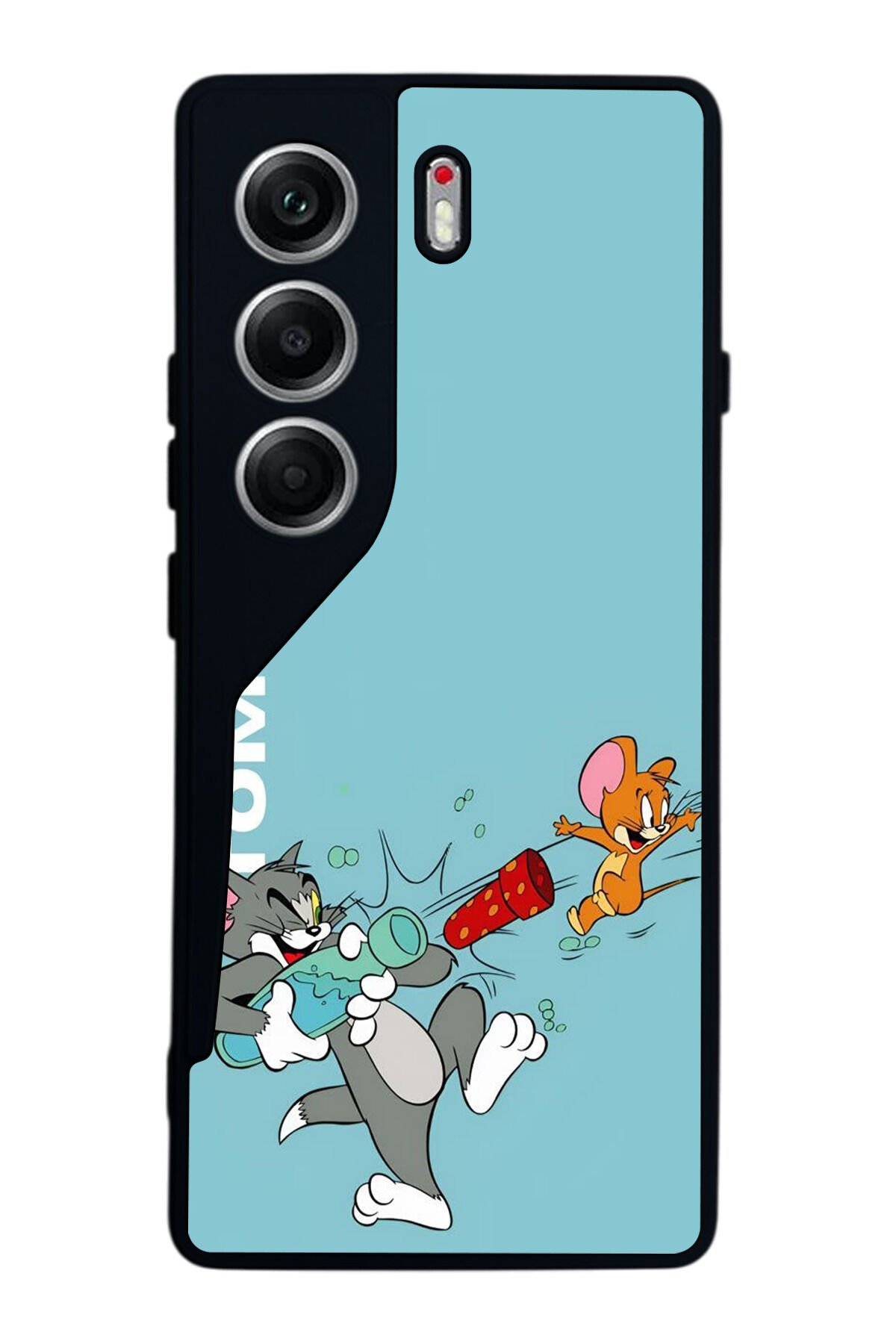 Tecno Camon 40 Uyumlu Tom And Jerry Tasarımlı Glossy Premium Kılıf