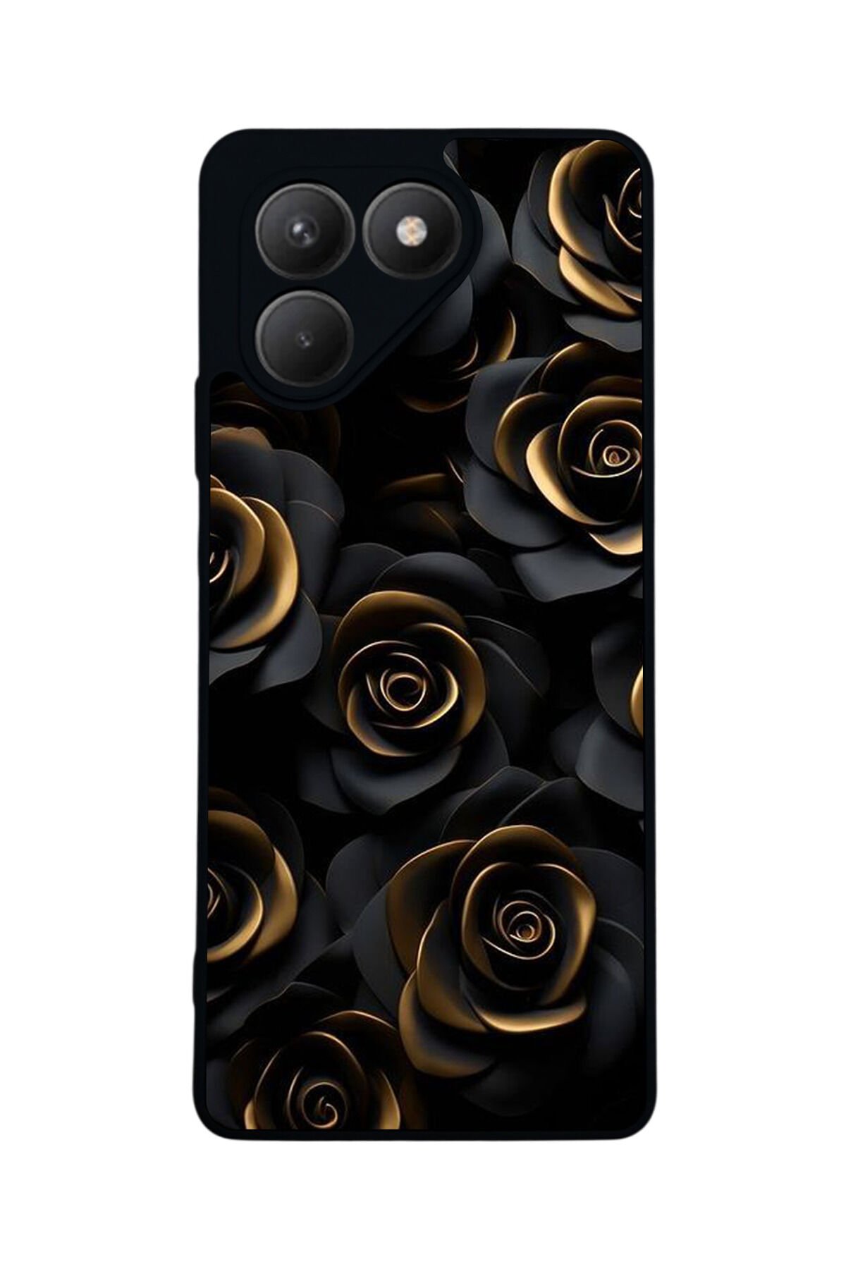 Tecno Pova 7 Mat Uyumlu Siyah Kılıf – Yumuşak Silikon, Koruyucu, Şok Emici Kapak