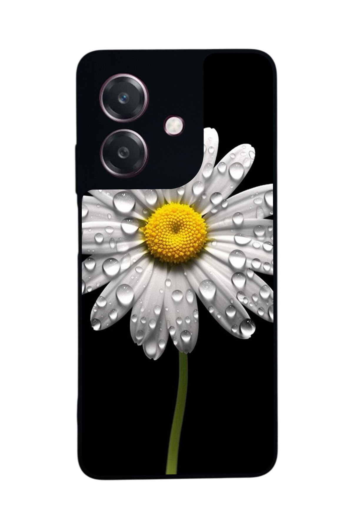 Oppo A3 5G Uyumlu Papatya Tasarımlı Glossy Premium Kılıf