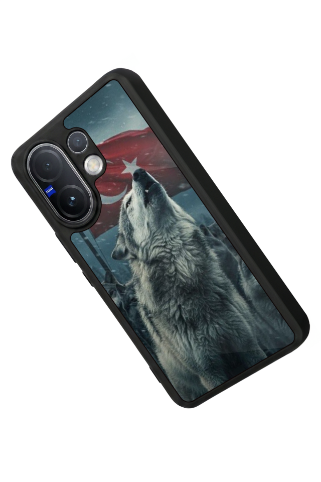 Vivo V60 Uyumlu Bozkurt Tasarımlı Glossy Premium Kılıf