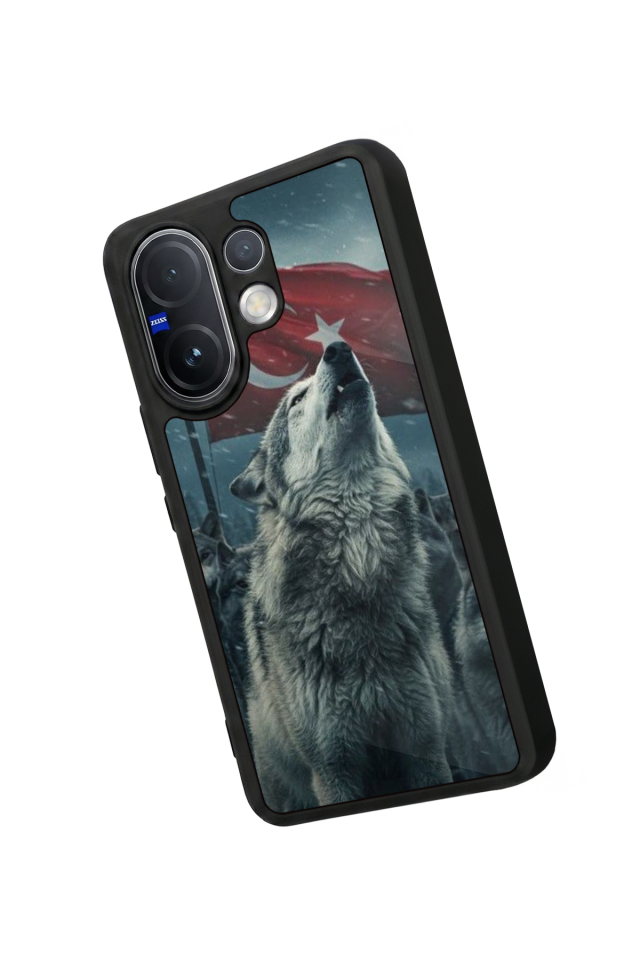 Vivo V60 Uyumlu Bozkurt Tasarımlı Glossy Premium Kılıf