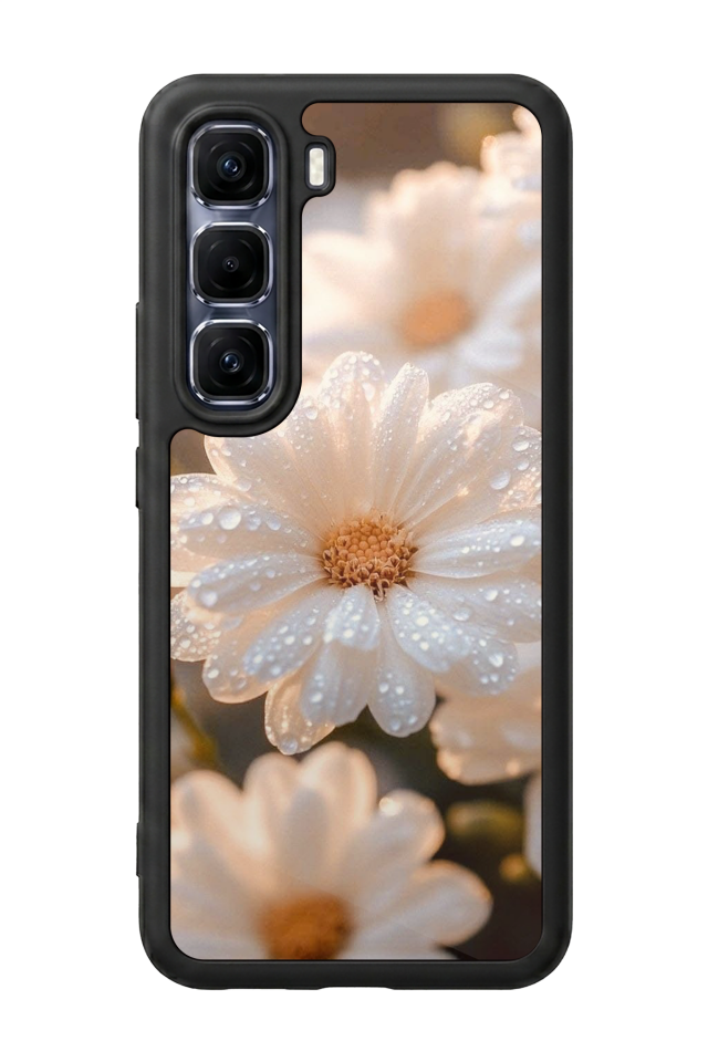Infinix Hot 60 Pro Plus Uyumlu Cicek Tasarımlı Glossy Premium Kılıf