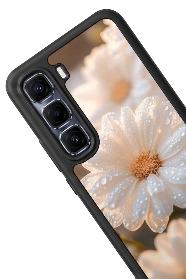 Infinix Hot 60 Pro Plus Uyumlu Cicek Tasarımlı Glossy Premium Kılıf