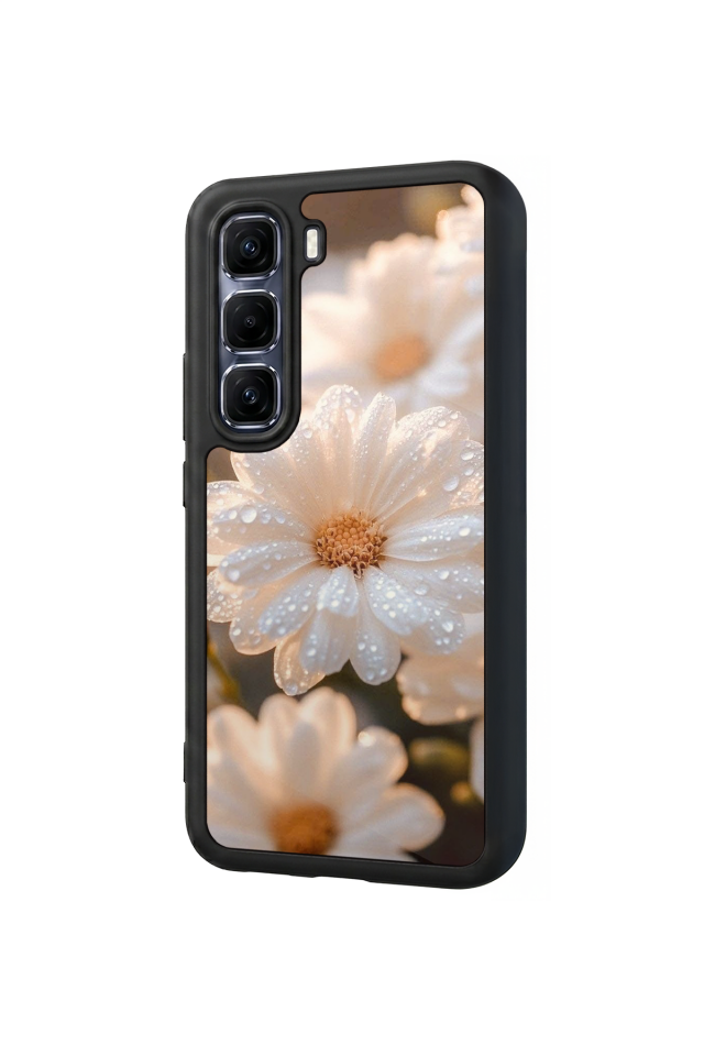 Infinix Hot 60 Pro Plus Uyumlu Cicek Tasarımlı Glossy Premium Kılıf