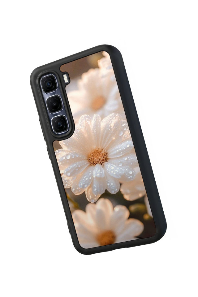 Infinix Hot 60 Pro Plus Uyumlu Cicek Tasarımlı Glossy Premium Kılıf