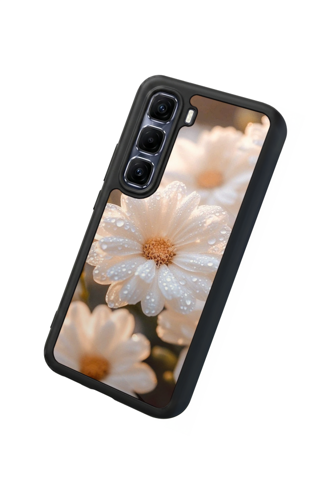 Infinix Hot 60 Pro Plus Uyumlu Cicek Tasarımlı Glossy Premium Kılıf