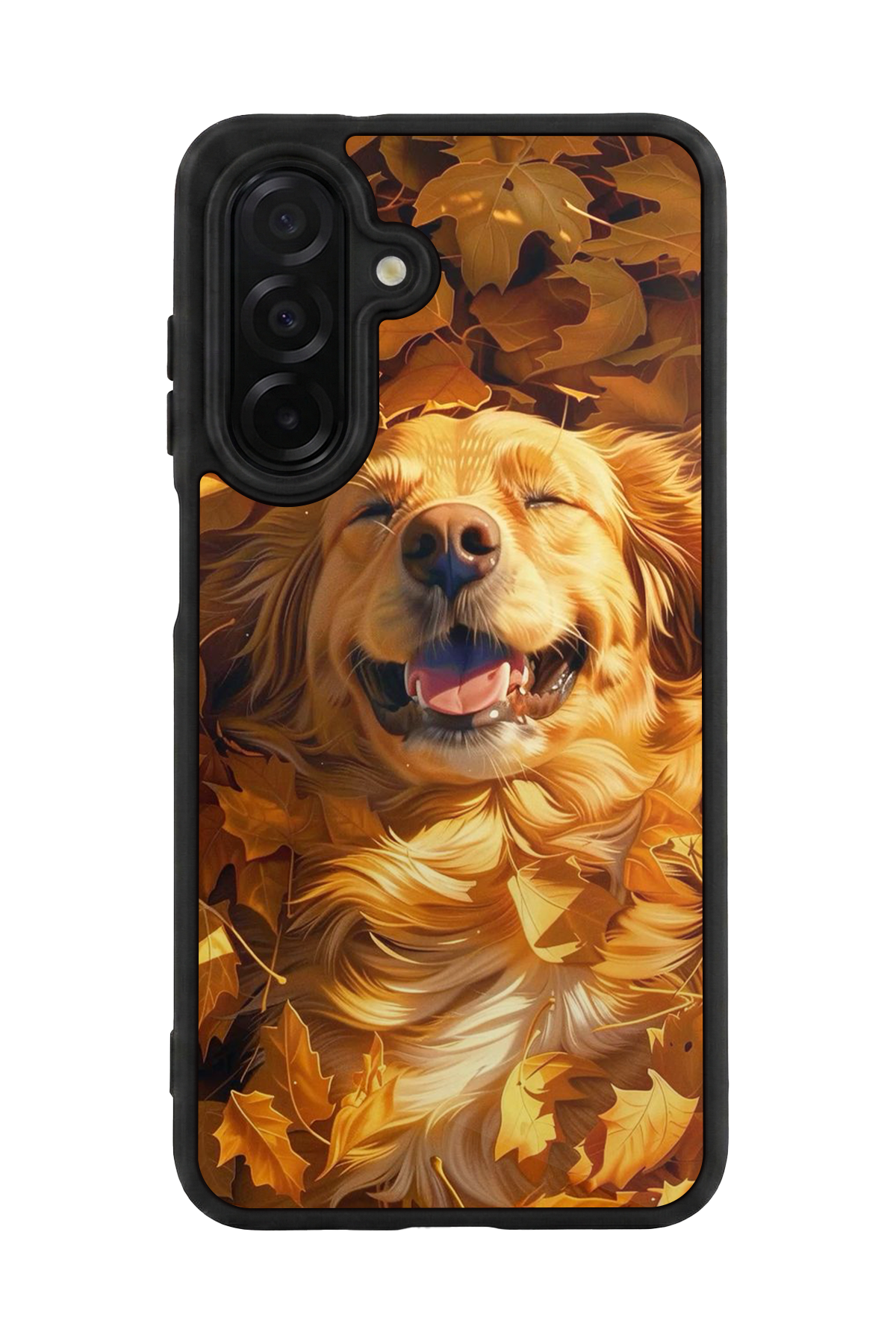 Samsung Galaxy A36 Uyumlu Golden Kopek Tasarımlı Glossy Premium Kılıf