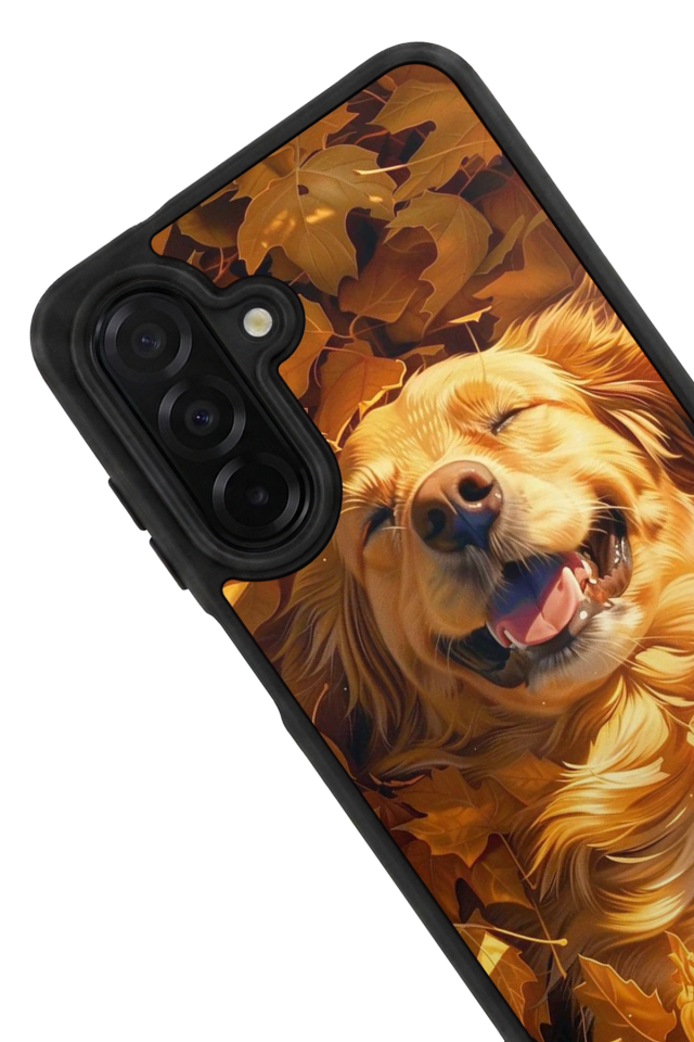 Samsung Galaxy A36 Uyumlu Golden Kopek Tasarımlı Glossy Premium Kılıf