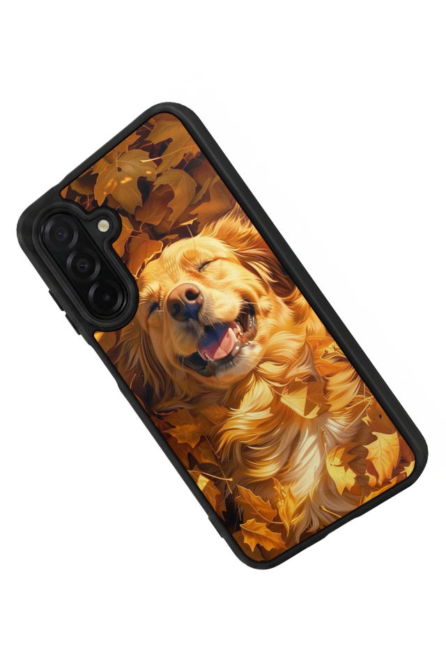 Samsung Galaxy A36 Uyumlu Golden Kopek Tasarımlı Glossy Premium Kılıf