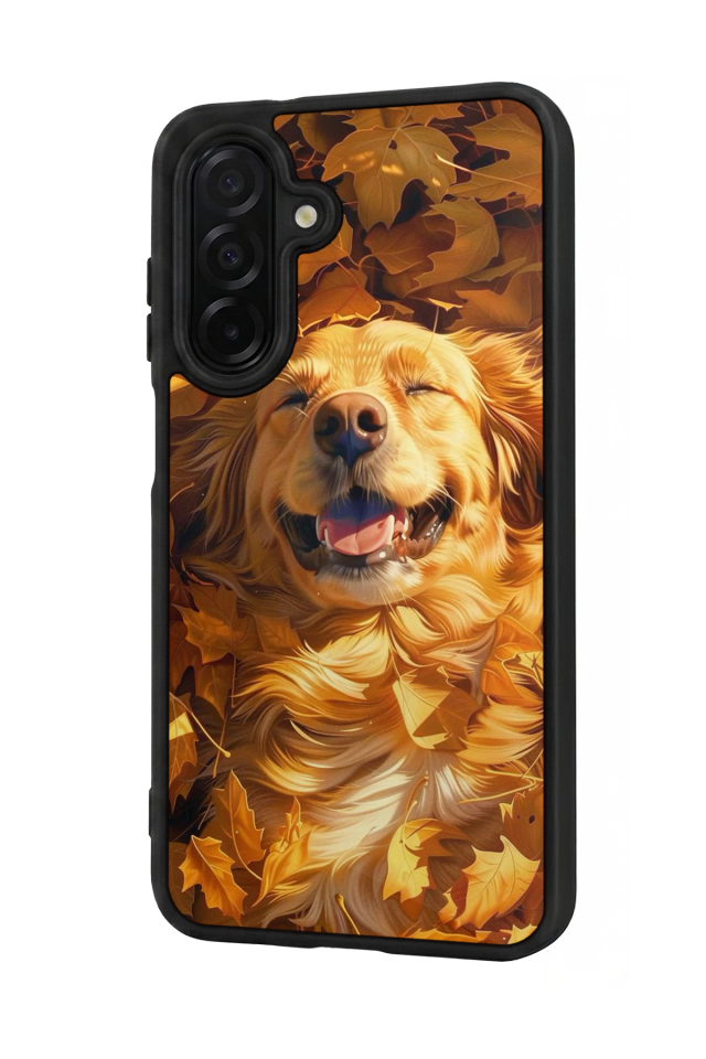 Samsung Galaxy A36 Uyumlu Golden Kopek Tasarımlı Glossy Premium Kılıf