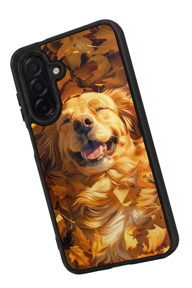 Samsung Galaxy A36 Uyumlu Golden Kopek Tasarımlı Glossy Premium Kılıf