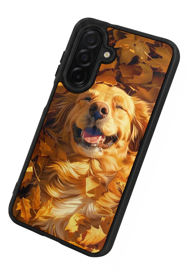 Samsung Galaxy A36 Uyumlu Golden Kopek Tasarımlı Glossy Premium Kılıf