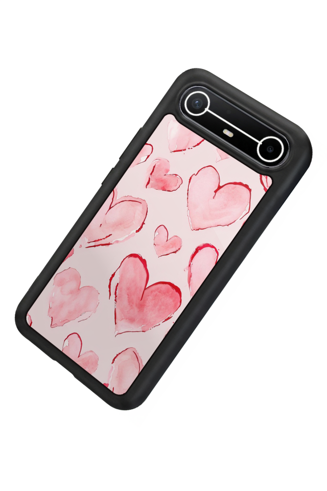 Tecno Spark Slim 5G Uyumlu Kalp Love Tasarımlı Glossy Premium Kılıf
